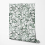Bright Shabby Leaves Wallpaper