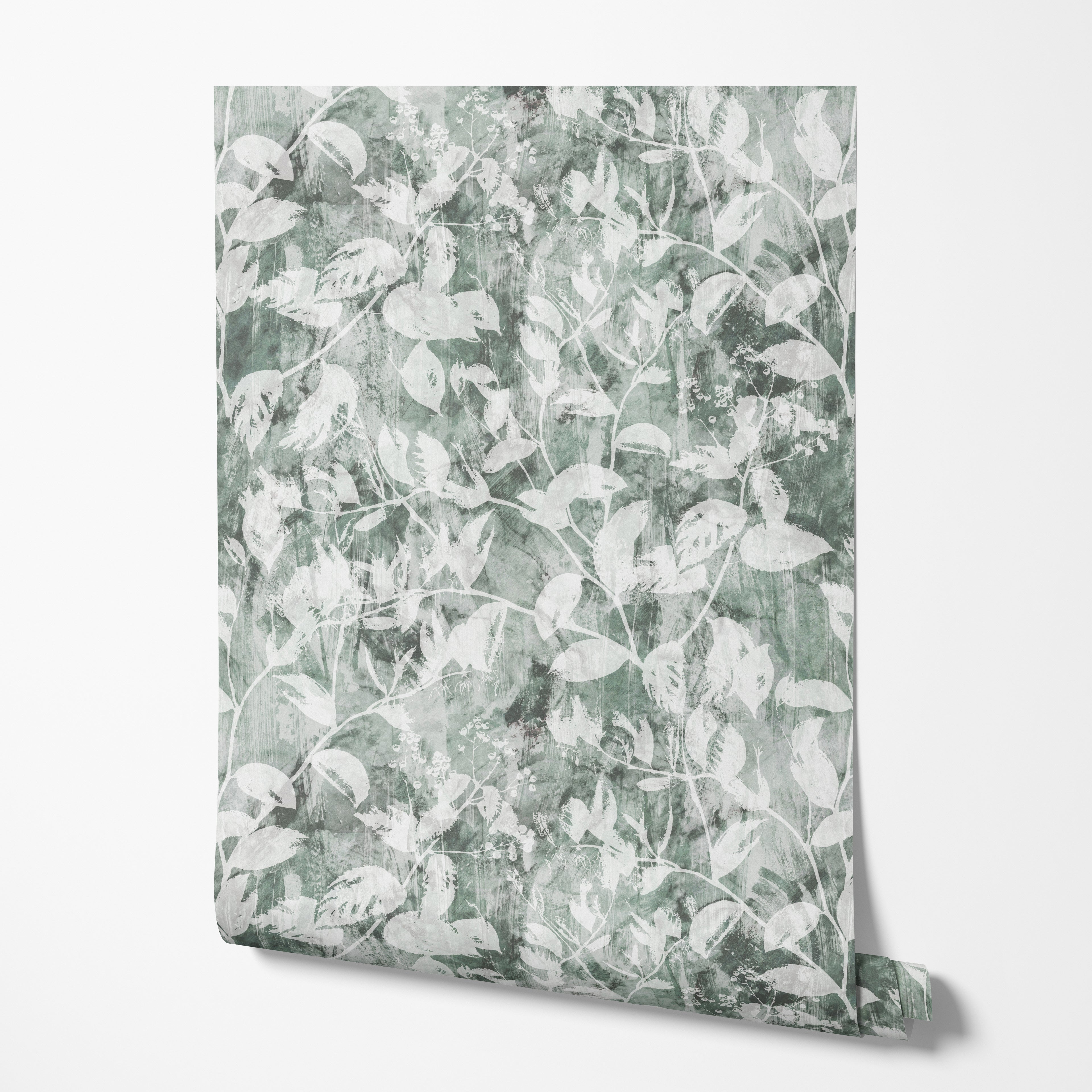 Bright Shabby Leaves Wallpaper