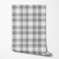 Grayscale Tartan Wallpaper