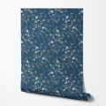 Blue Floral Wallpaper
