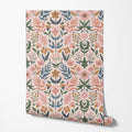 Folk Floral Wallpaper