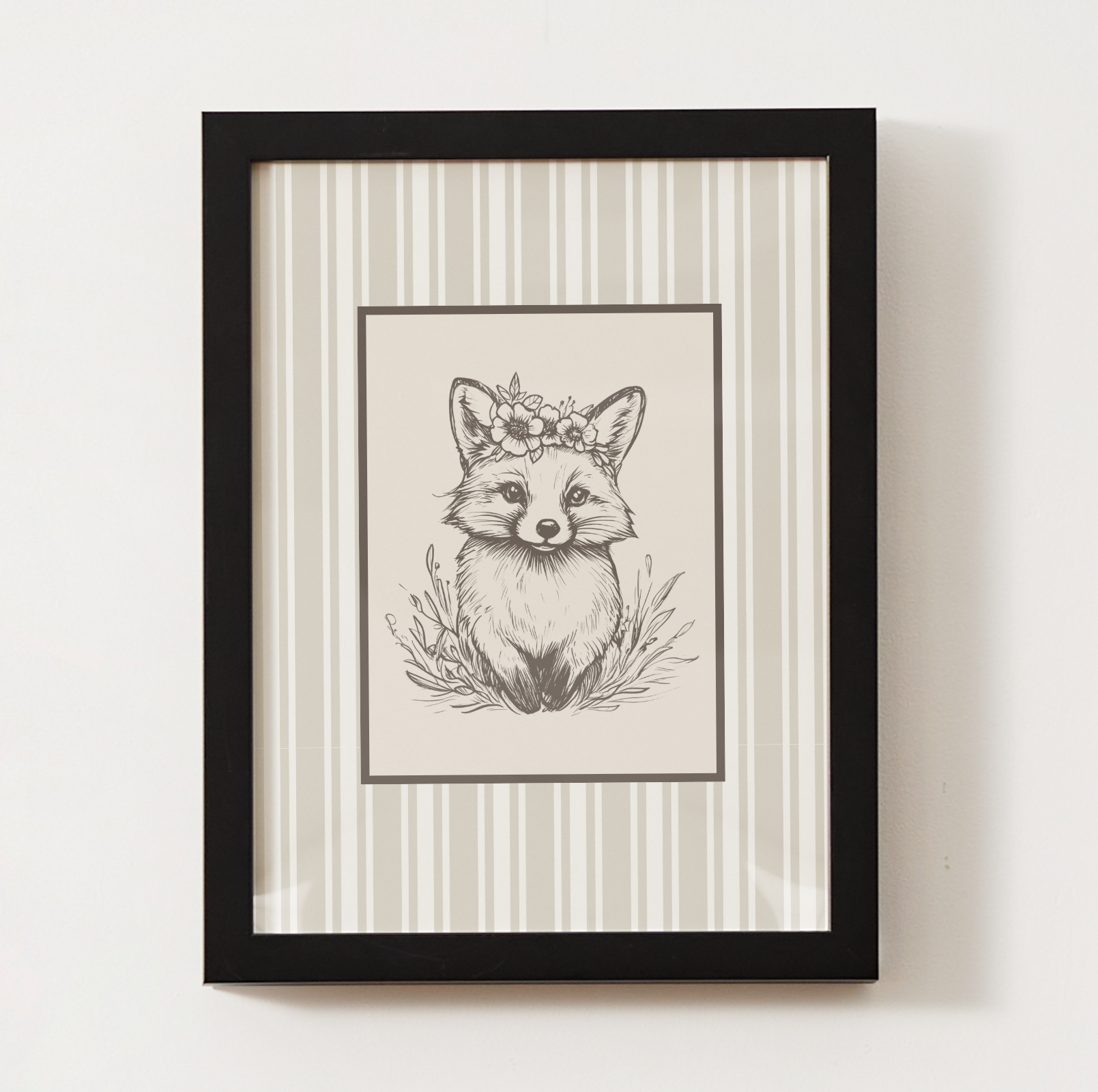 Woodland Fox Art Print