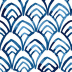 Seigaiha-style Scallop Wallpaper