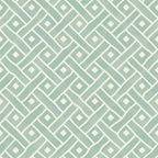 Teal Geometric Lattice Wallpaper