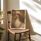 cowboy goose vintage wall art, canvas, 12 inchesx 16 inches, home decor
