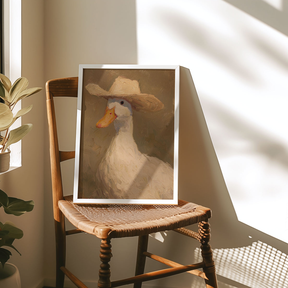 cowboy goose vintage wall art, canvas, 12 inchesx 16 inches, home decor
