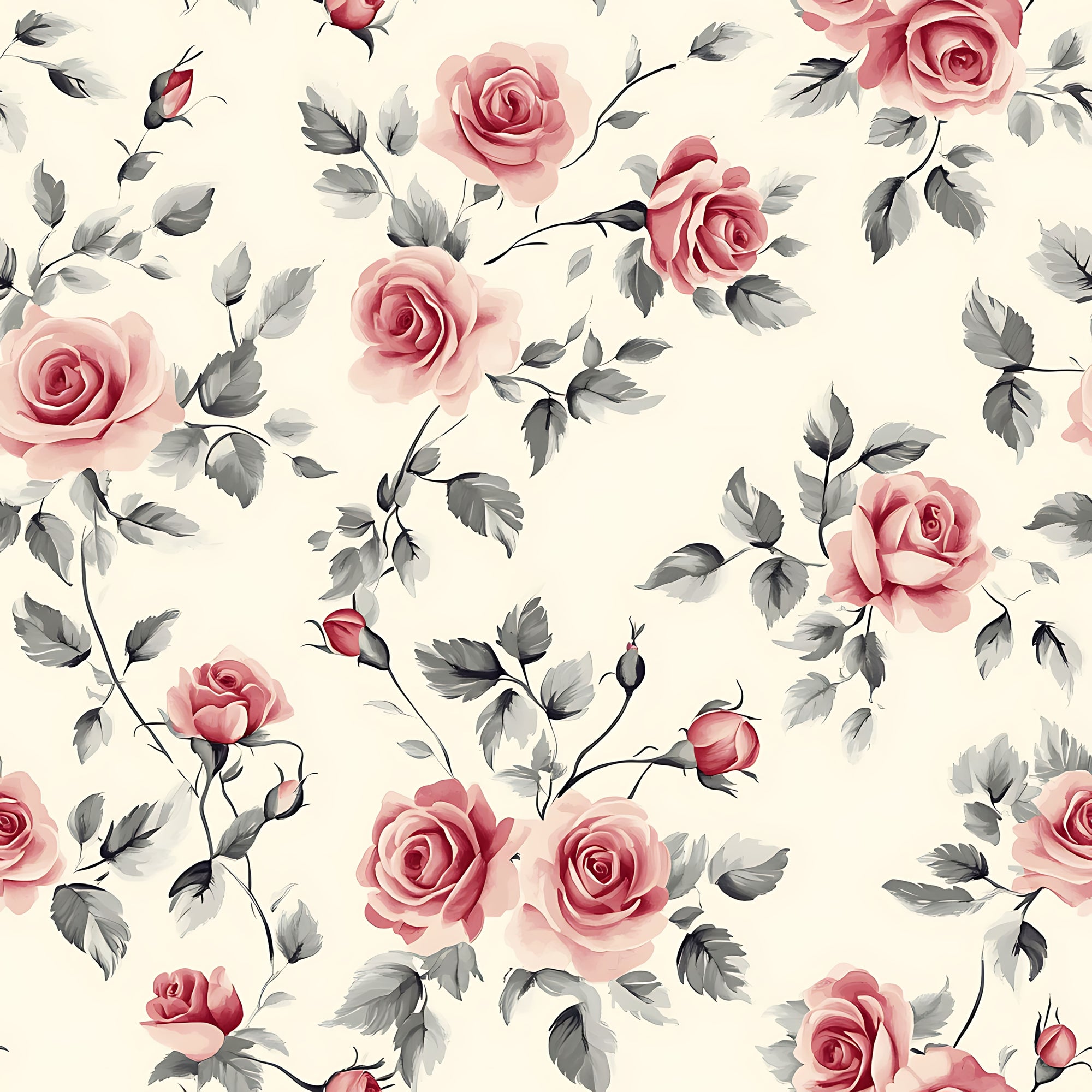 Rose Floral Wallpaper
