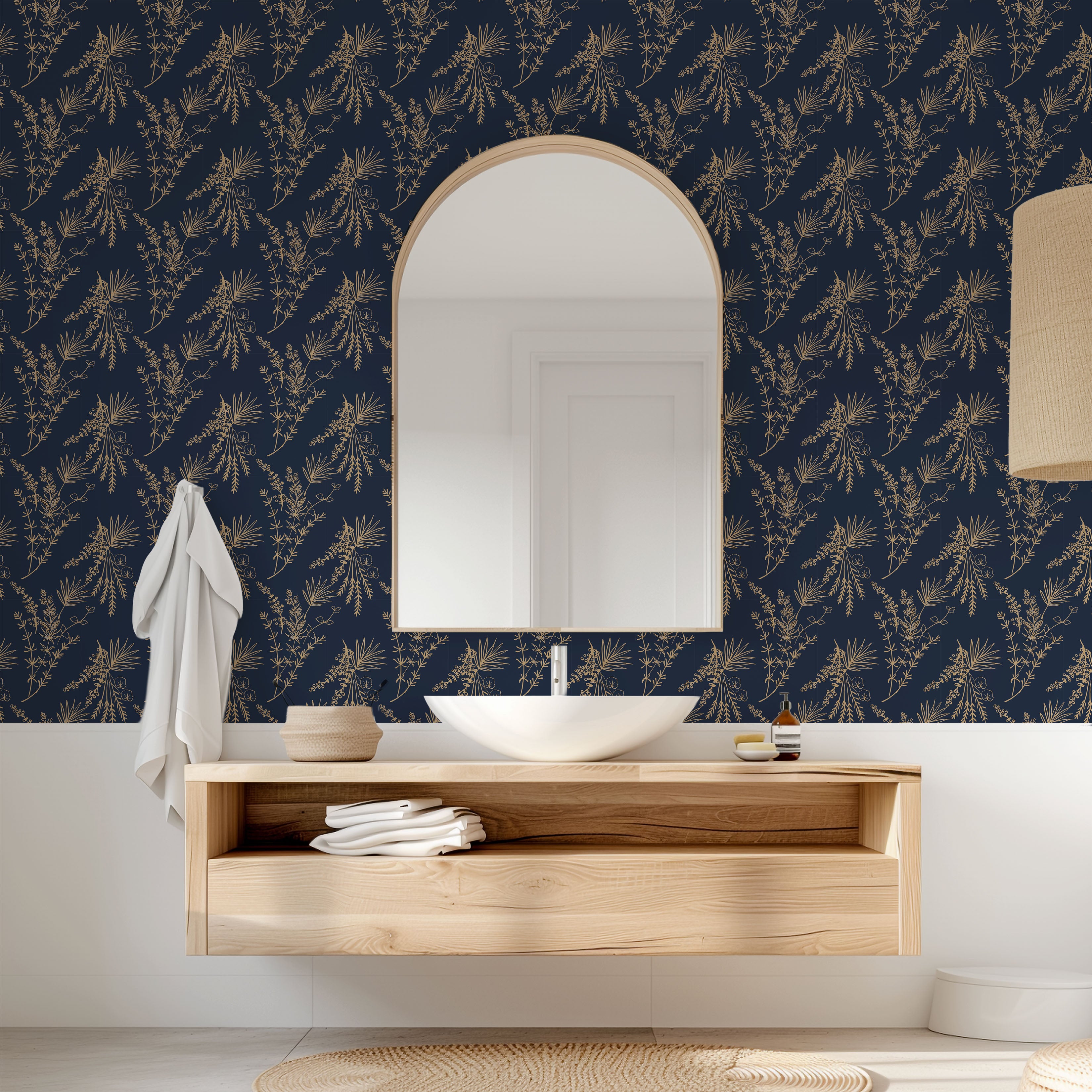 verdura wallpaper, premium peel & stick, 2x4 feet 24 inches x 48 inches, home decor