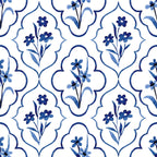 Indigo Tile Wallpaper