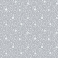 Greige Vine Floral Wallpaper