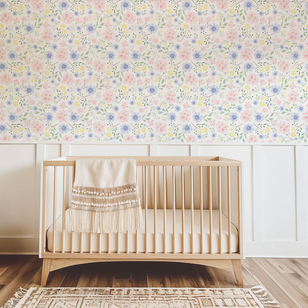 Pastel Peony Garden Wallpaper