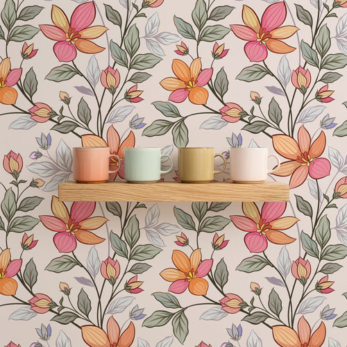 Bloom Vine Wallpaper