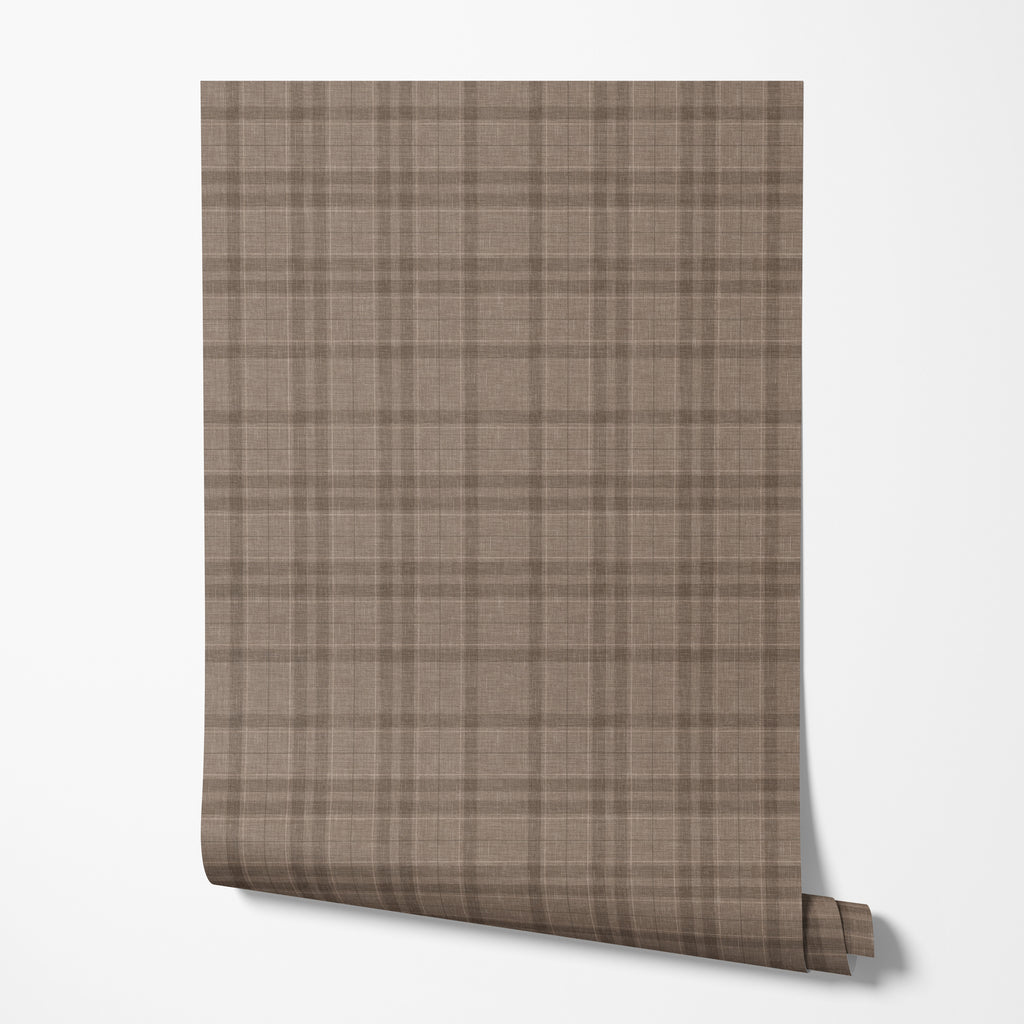 Brown Tartan Plaid Wallpaper