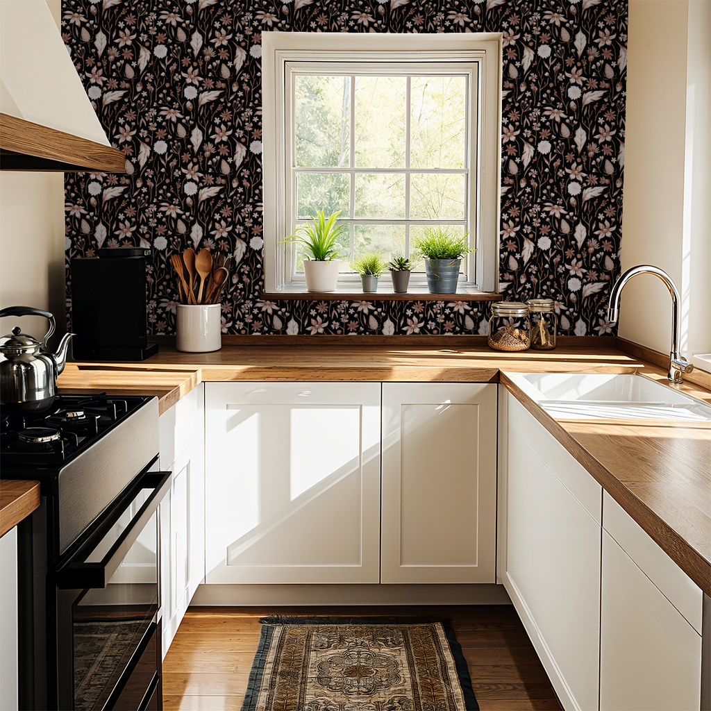 Autumn Florals Wallpaper