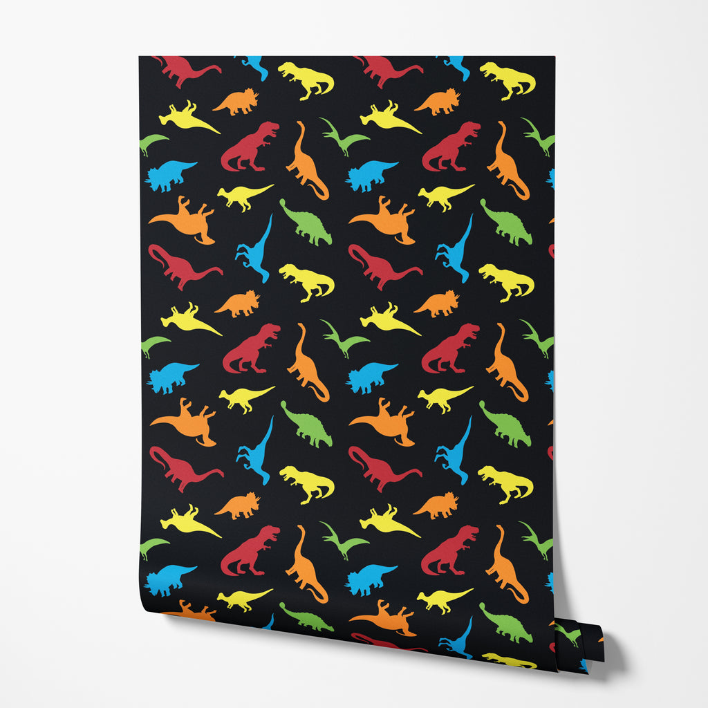 Dino Silhouettes Wallpaper