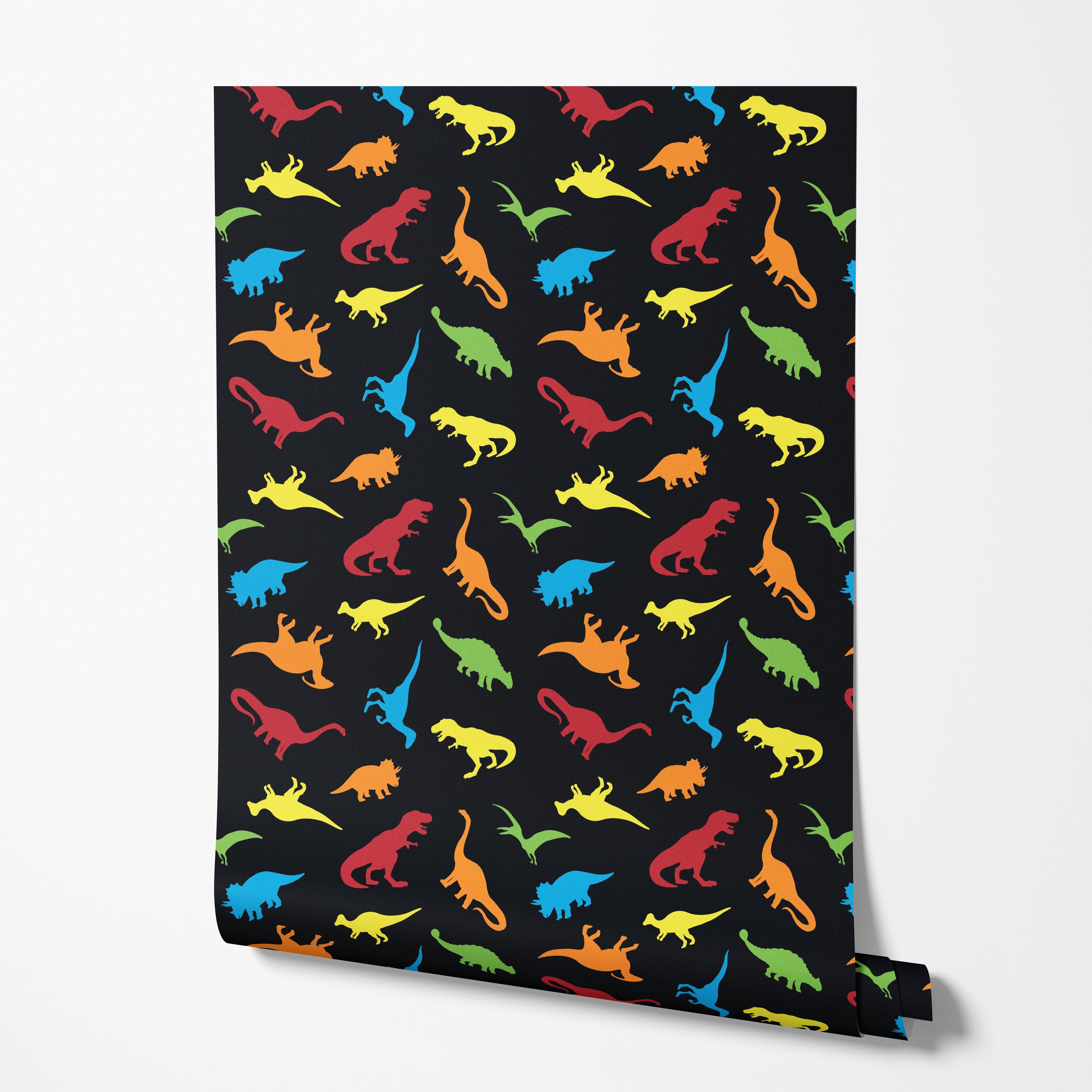 Dino Silhouettes Wallpaper