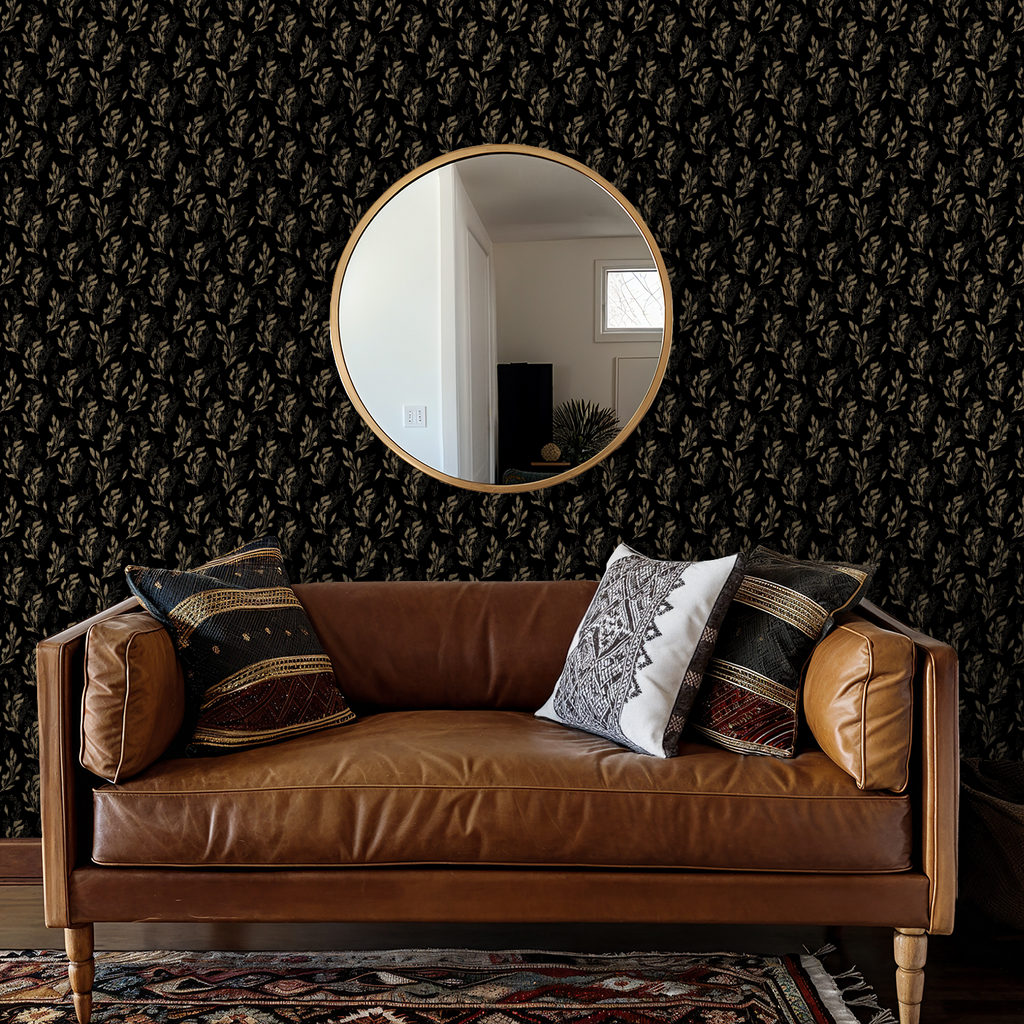 Gold Botanicals Wallpaper