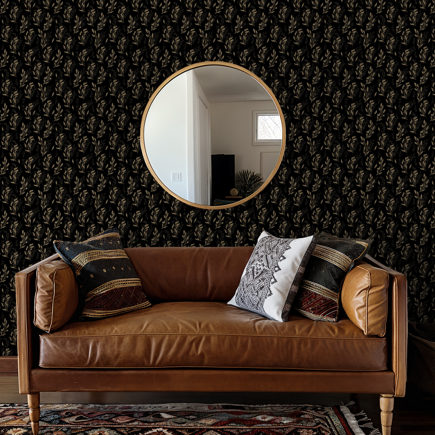 Gold Botanicals Wallpaper