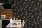 Gold Botanicals Wallpaper