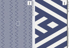 Blue Herringbone Stella Wallpaper