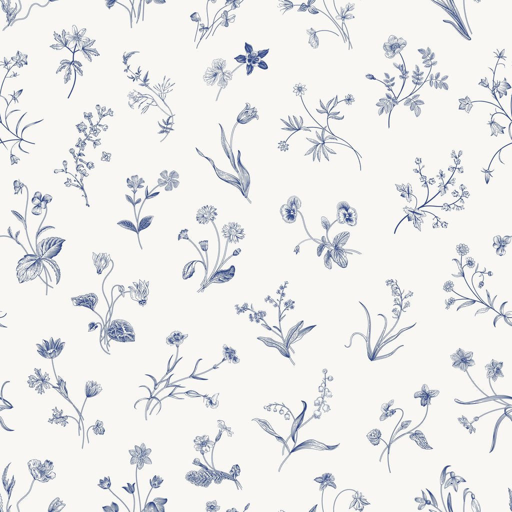Blue Evienne Wallpaper