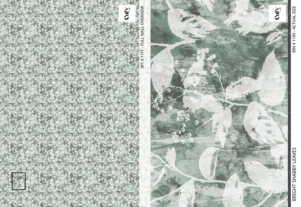 Bright Shabby Leaves Wallpaper
