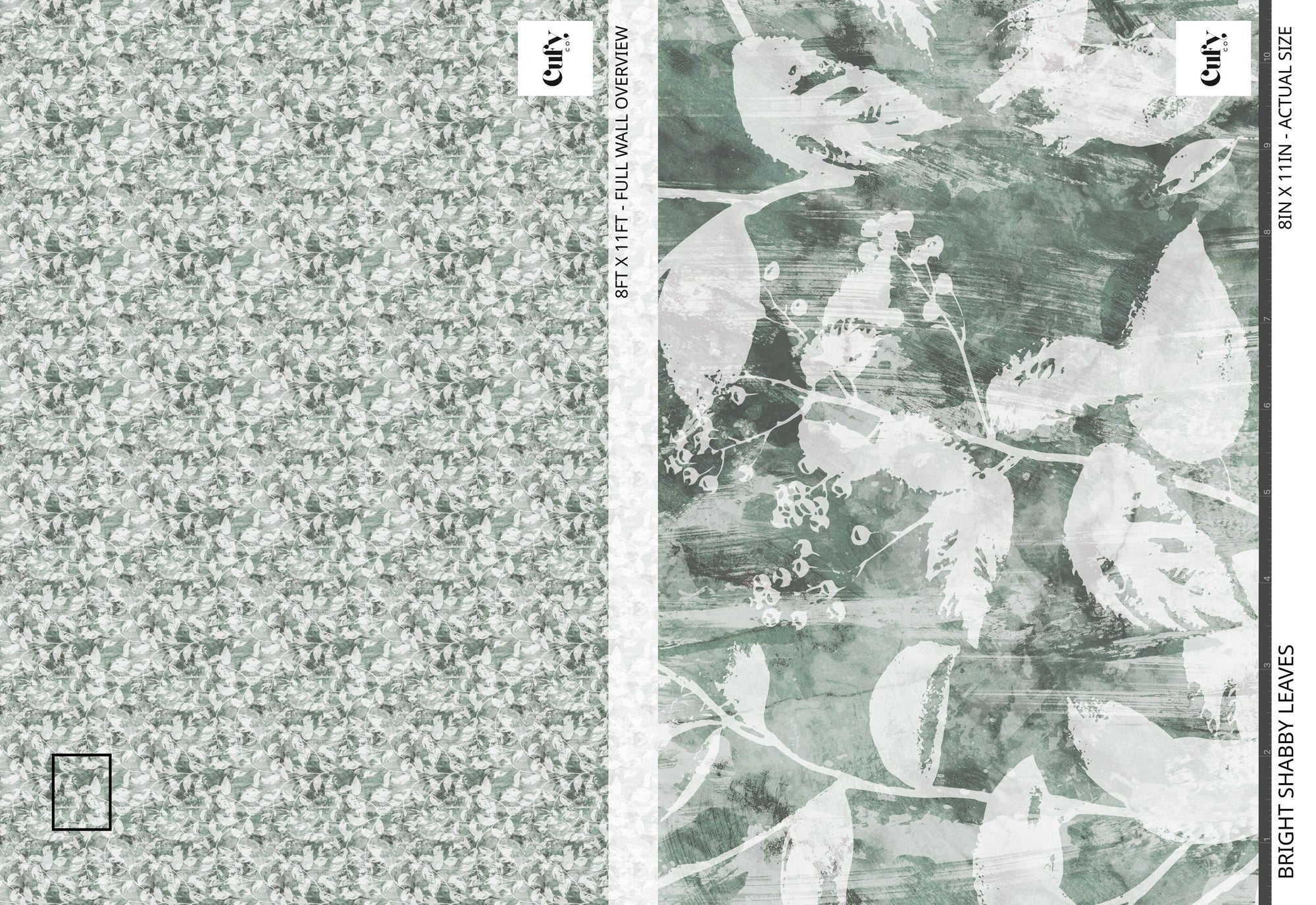 Bright Shabby Leaves Wallpaper