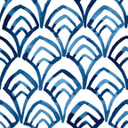 Seigaiha-style Scallop Wallpaper