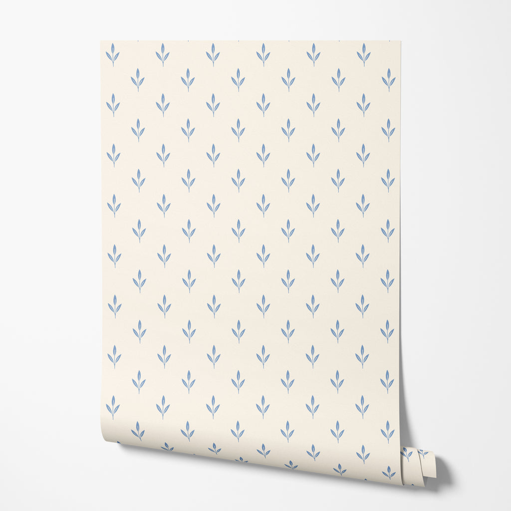 Blue Sprig Wallpaper
