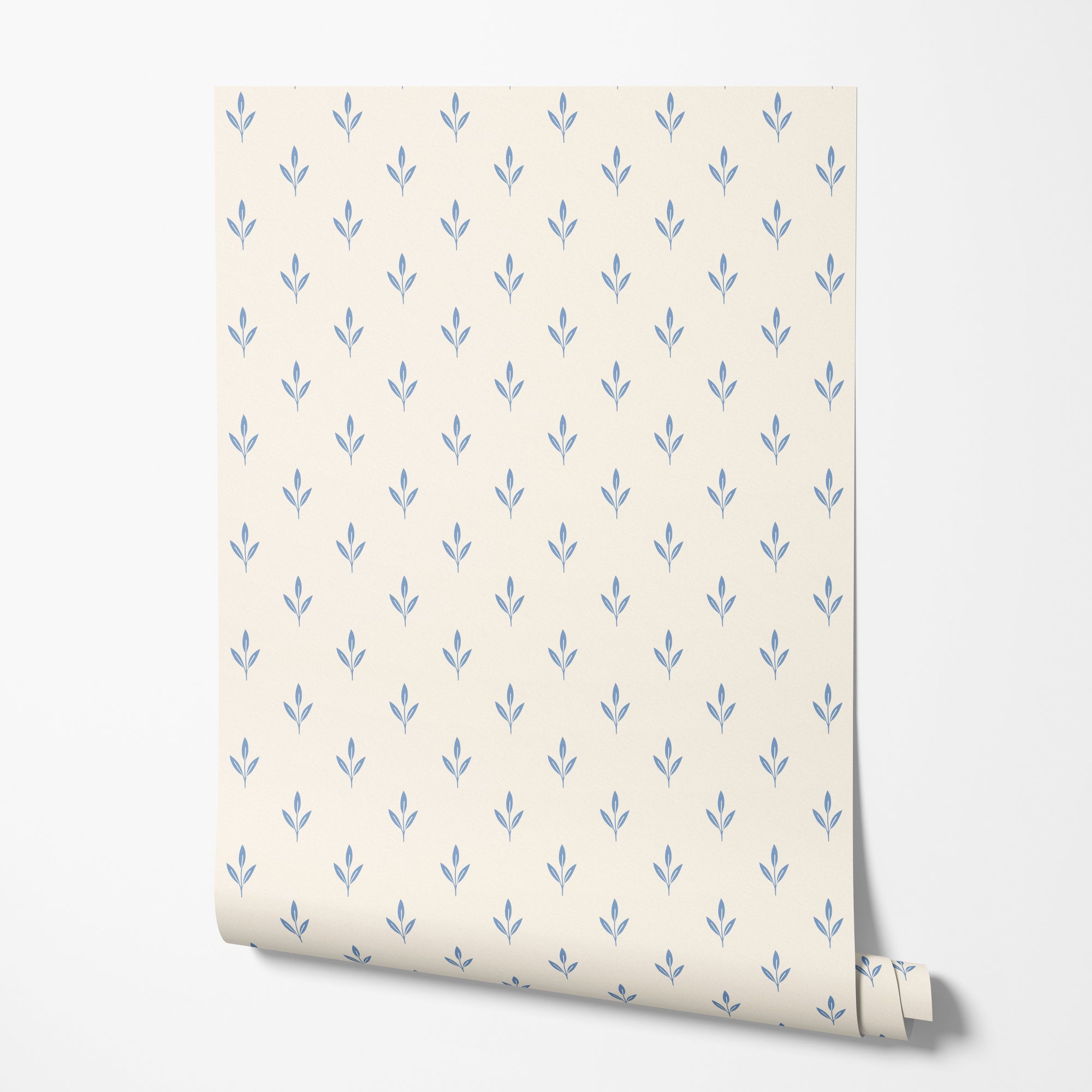 Blue Sprig Wallpaper