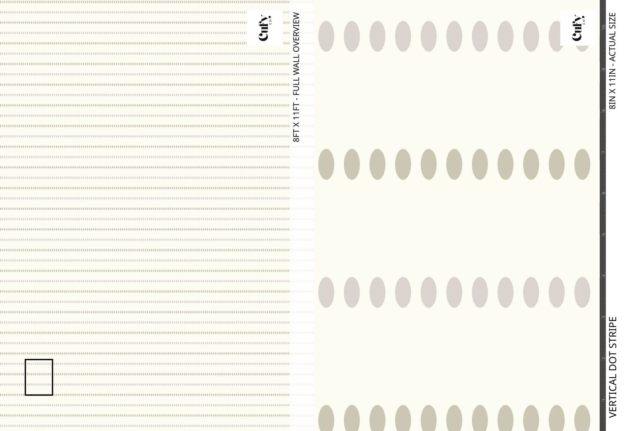 Vertical Dot Stripe Wallpaper