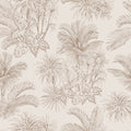 Beige Tropical Palm Wallpaper