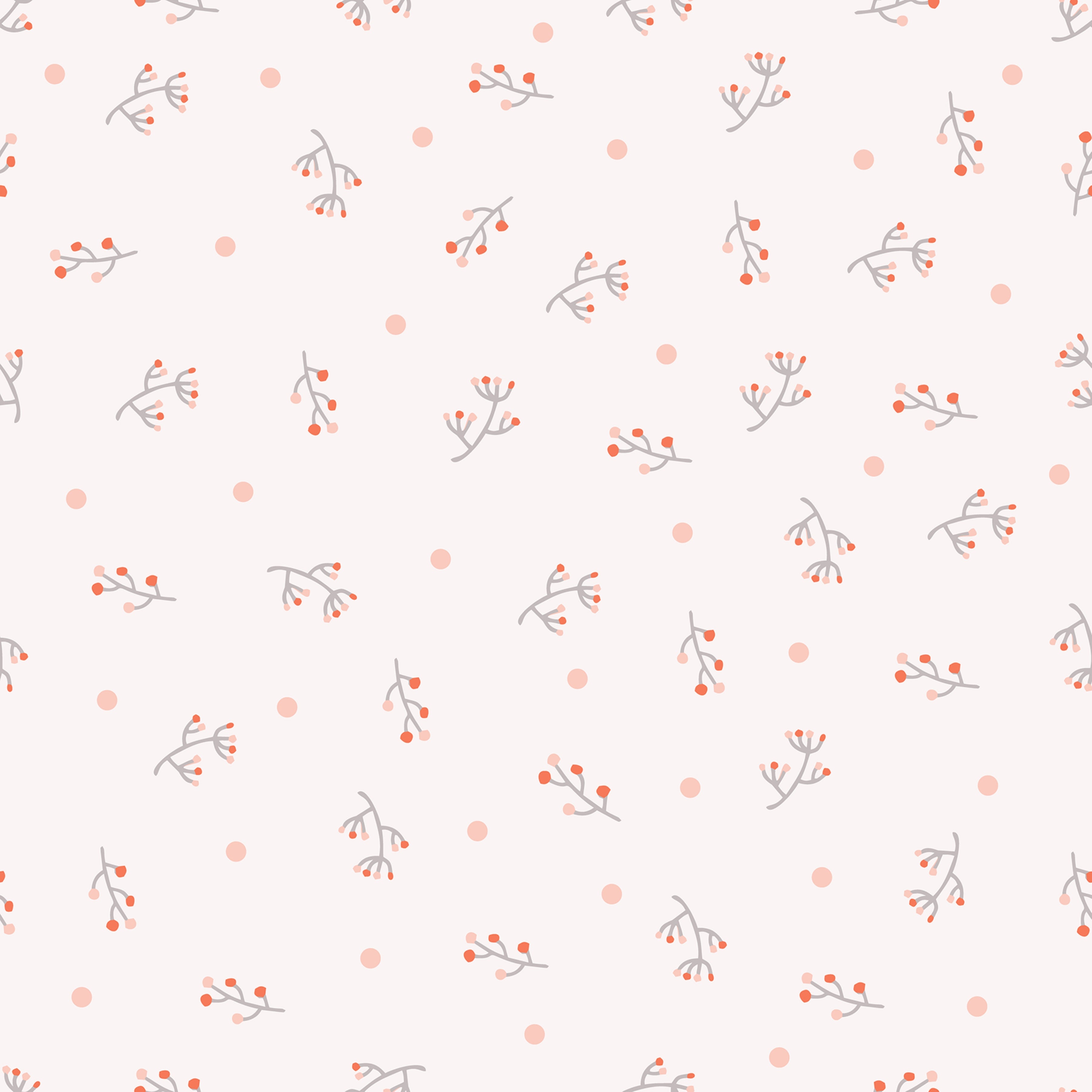 Blush Pink Floral Wallpaper