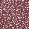 Burgundy Floral Wallpaper