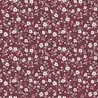 Burgundy Floral Wallpaper