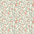 Coral Blossom Floral Wallpaper