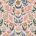 Folk Floral Wallpaper