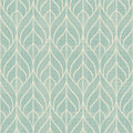 Geometric Leaf Trellis Wallpaper