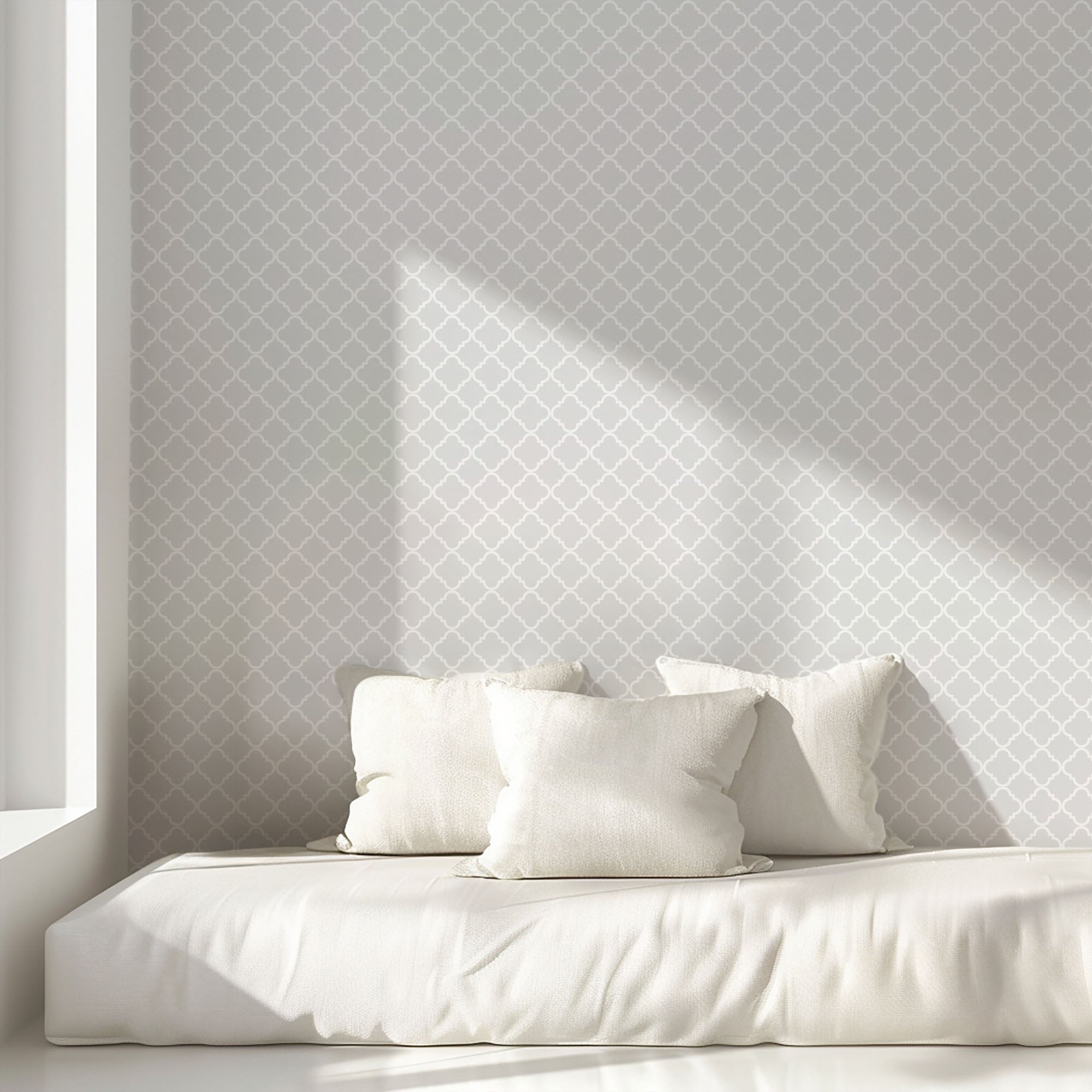 Gray Moroccan Wallpaper