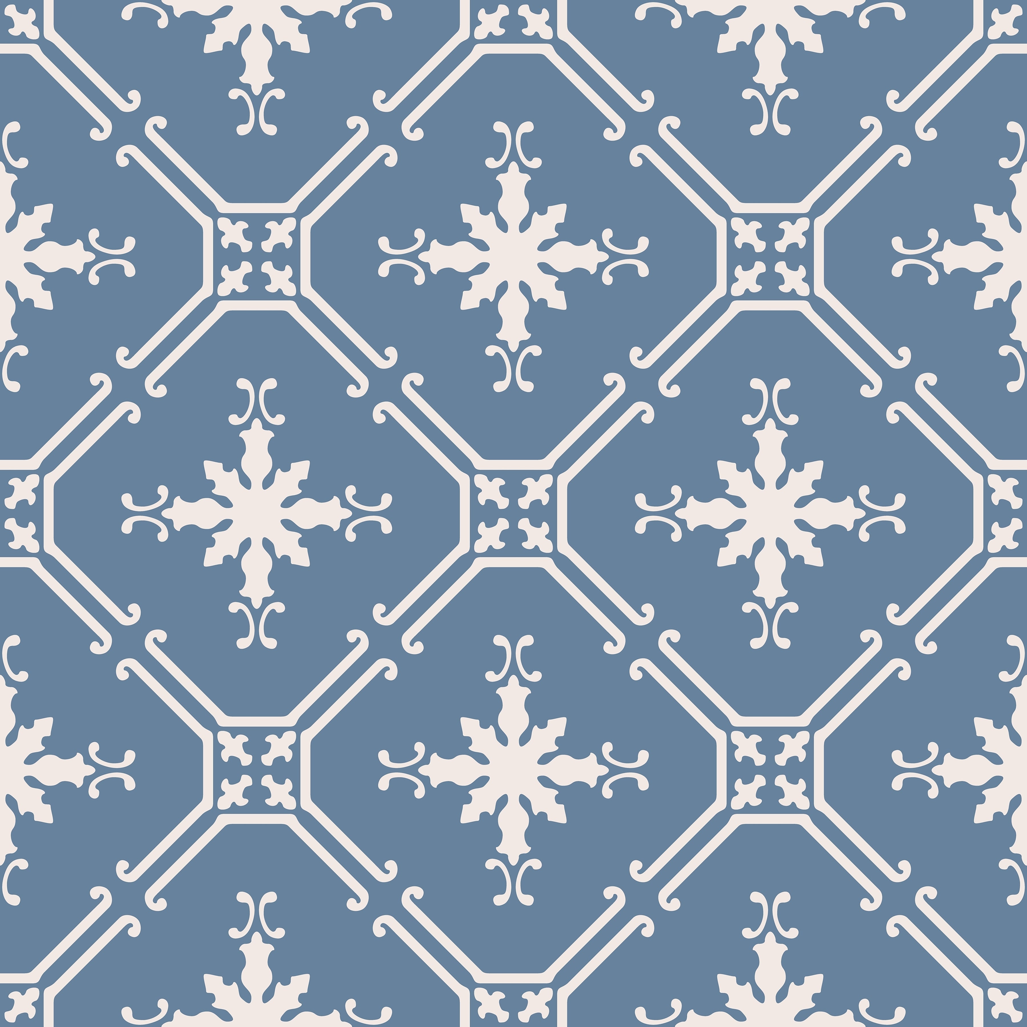 Moroccan Geometric Tile Wallpaper