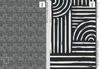 Black and White Maze Wallpaper