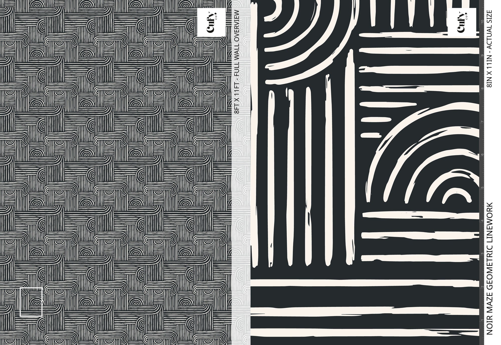 Black and White Maze Wallpaper