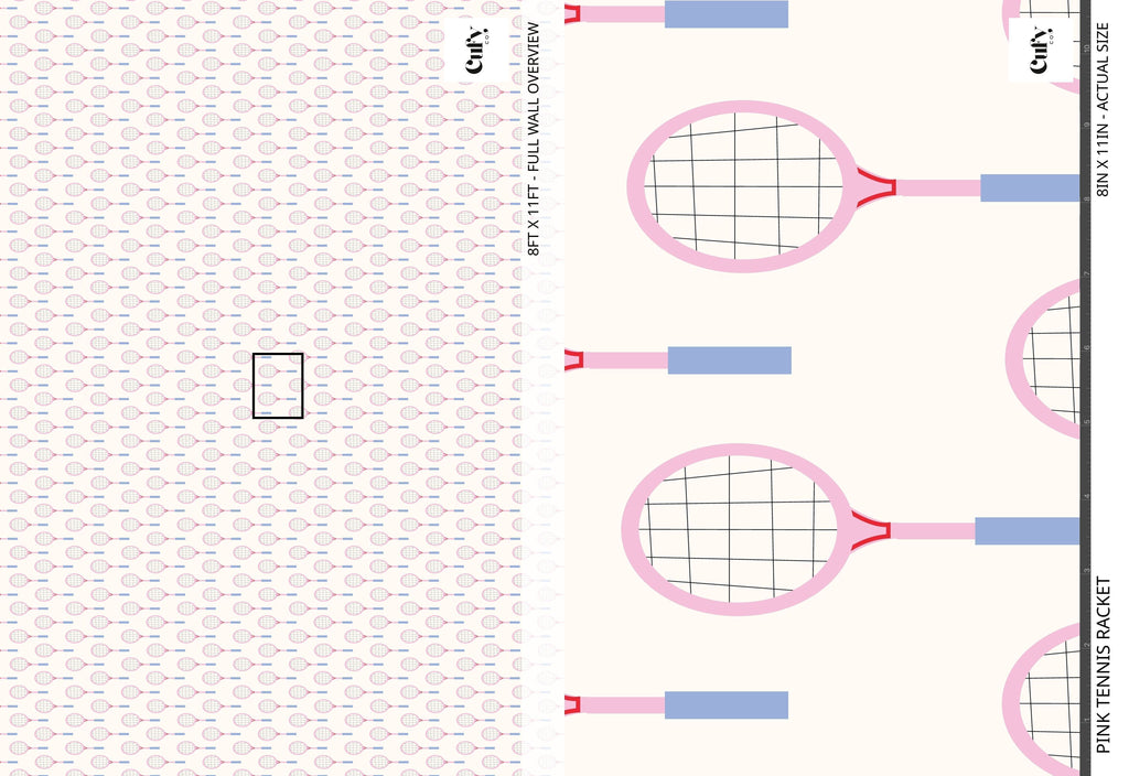 Pink Tennis Racket Wallpaper