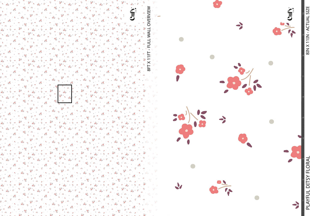 Playful Ditsy Floral Wallpaper