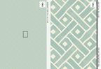 Teal Geometric Lattice Wallpaper
