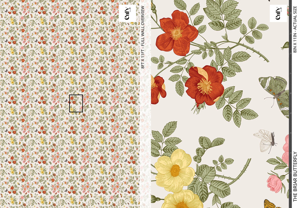 The Briar Butterfly Wallpaper