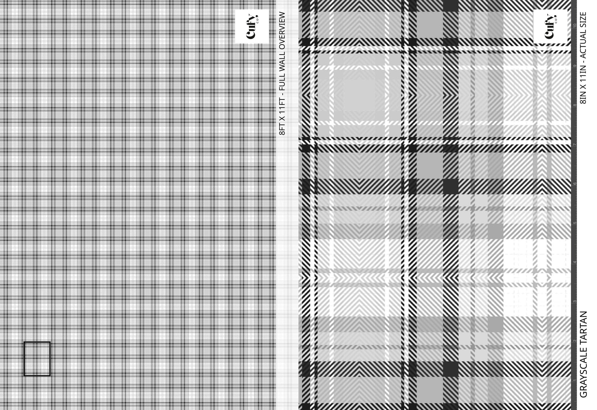 Grayscale Tartan Wallpaper