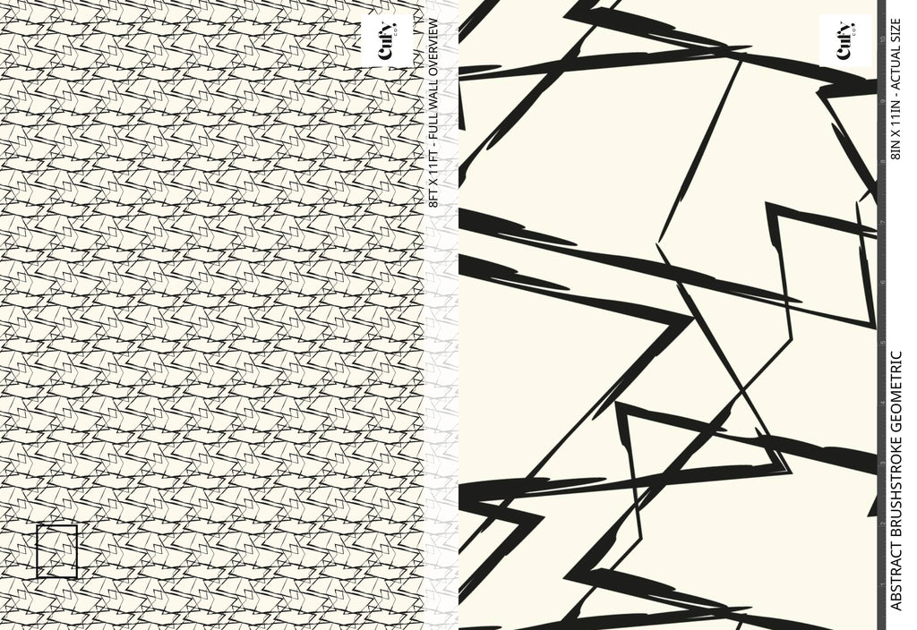 Abstract Brushstroke Geometric Wallpaper