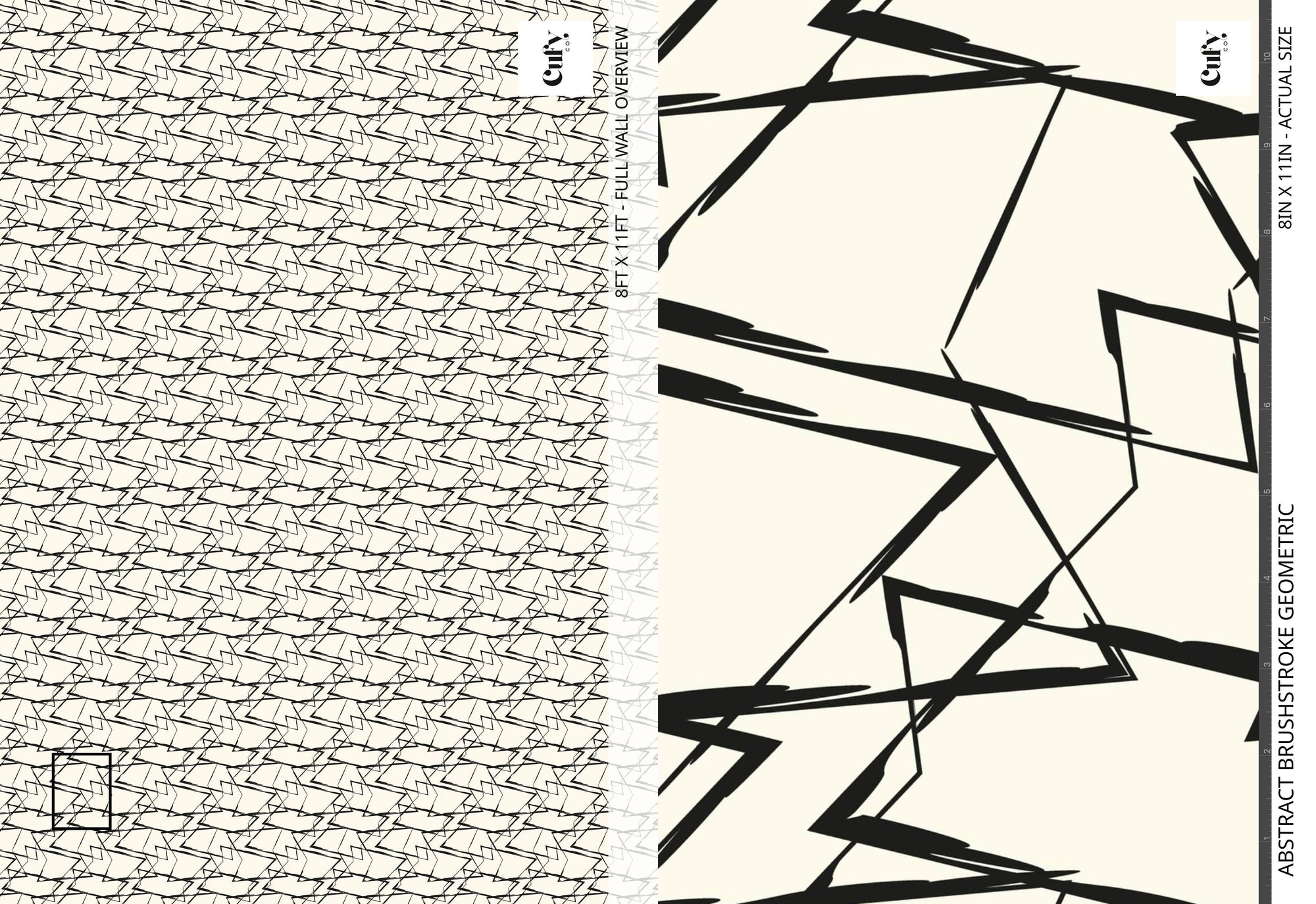 Abstract Brushstroke Geometric Wallpaper