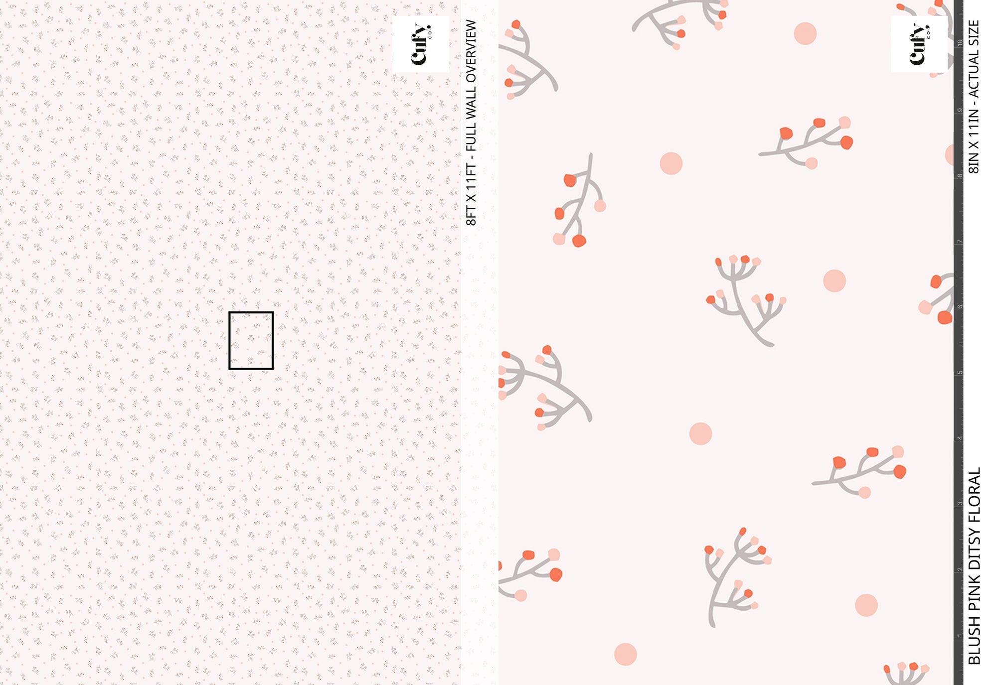 Blush Pink Floral Wallpaper